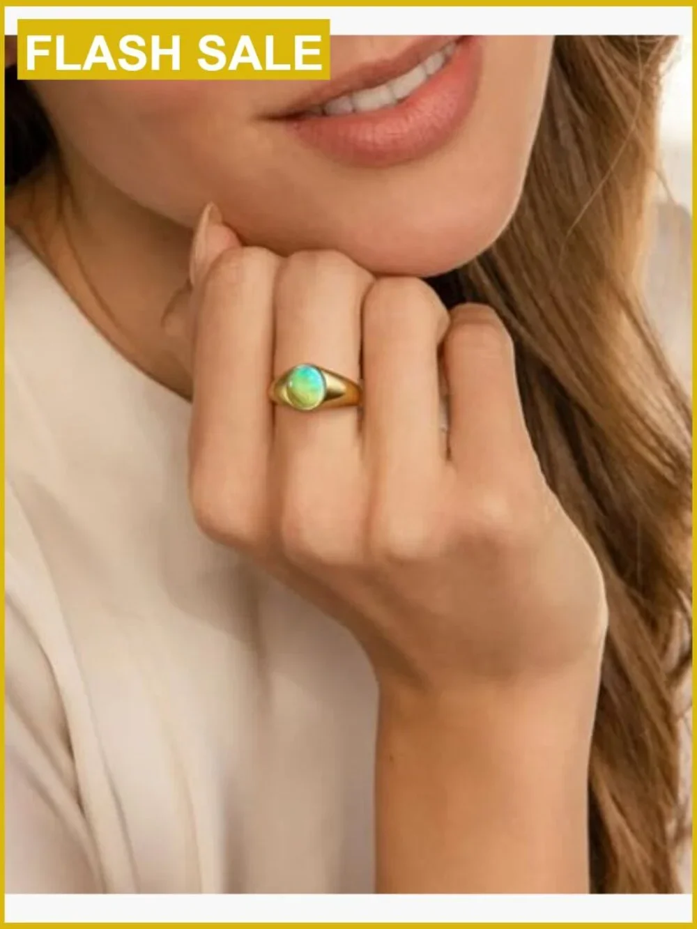 Stackable Mood Ring - Color Changing Stainless Steel Ring